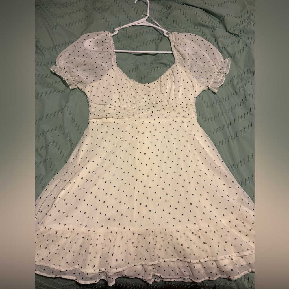 White Polka Dot Dress
